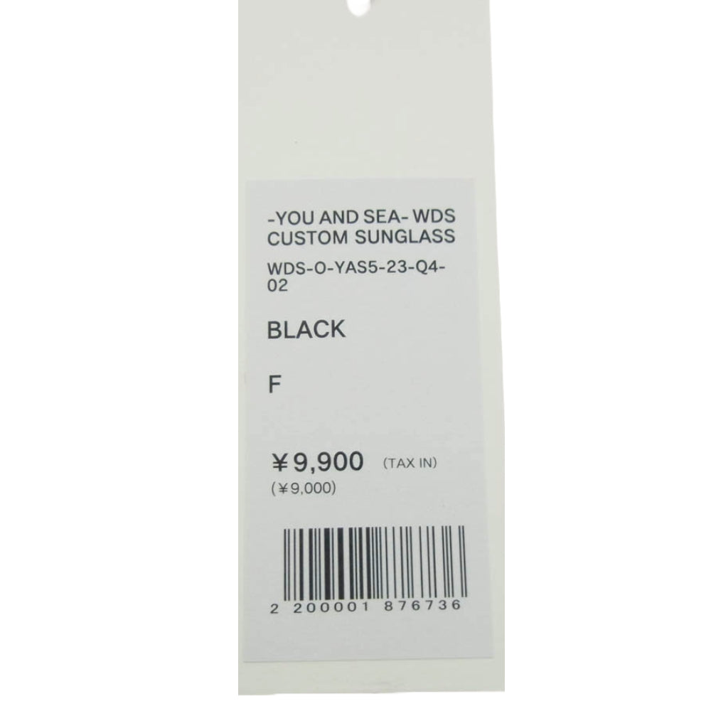 WIND AND SEA ウィンダンシー WDS-O-YAS5-23-Q4-02 YOU AND SEA CUSTOM SUNGLASS カスタム ロゴレンズ サングラス アイウェア ブラック系【中古】