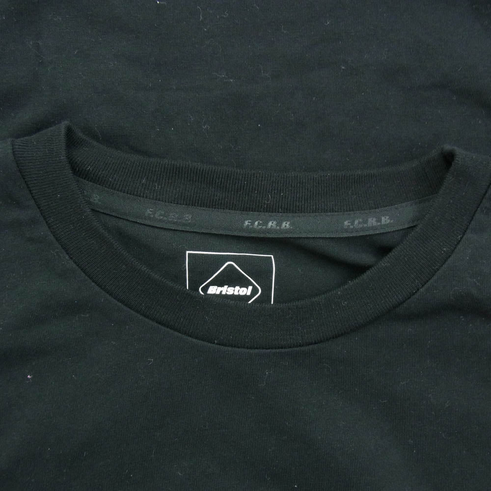 F.C.R.B. エフシーアールビー FCRB-232131 × WILDSIDE YOHJI YAMAMOTO ヨウジヤマモト BIG LOGO BAGGY TEE ビッグロゴプリント バギー Ｔシャツ 半袖カットソー ブラック系 M【中古】
