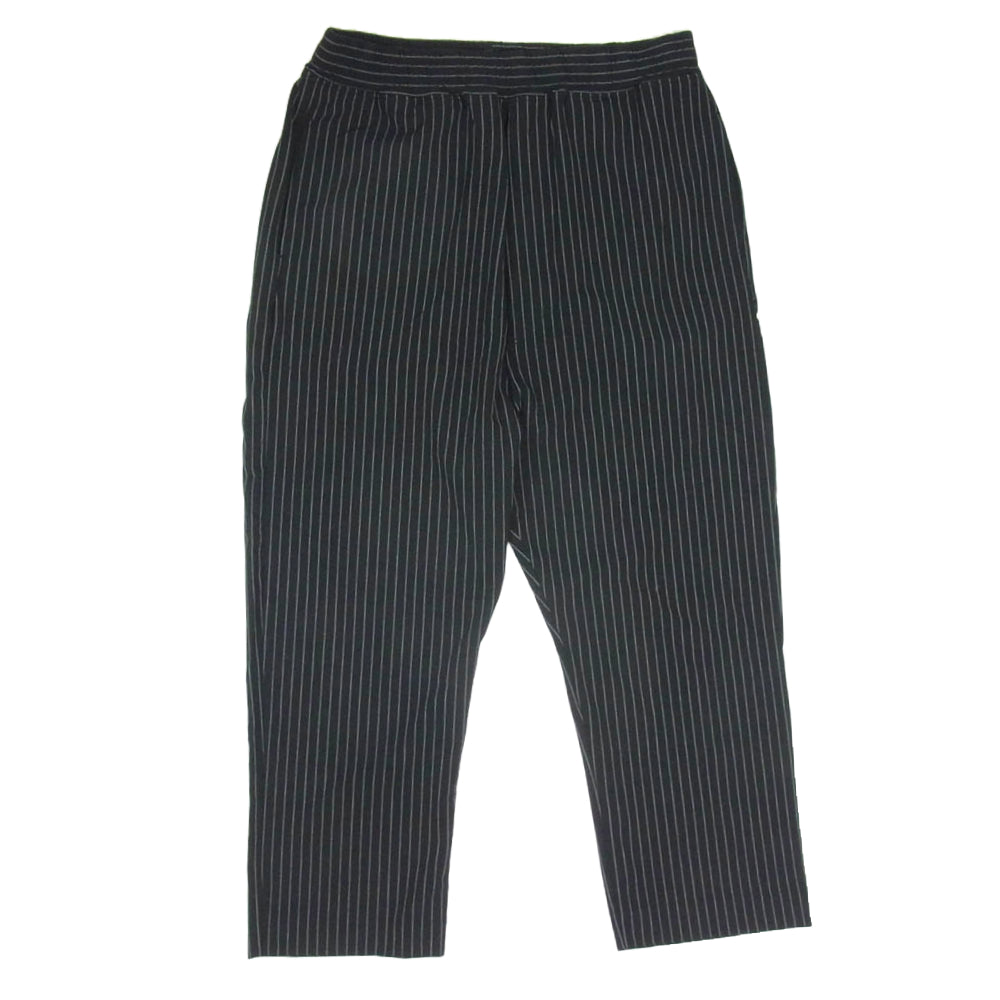 GOD SELECTION XXX ゴッドセレクション ストライプ イージー パンツ ブラック系 L【中古】