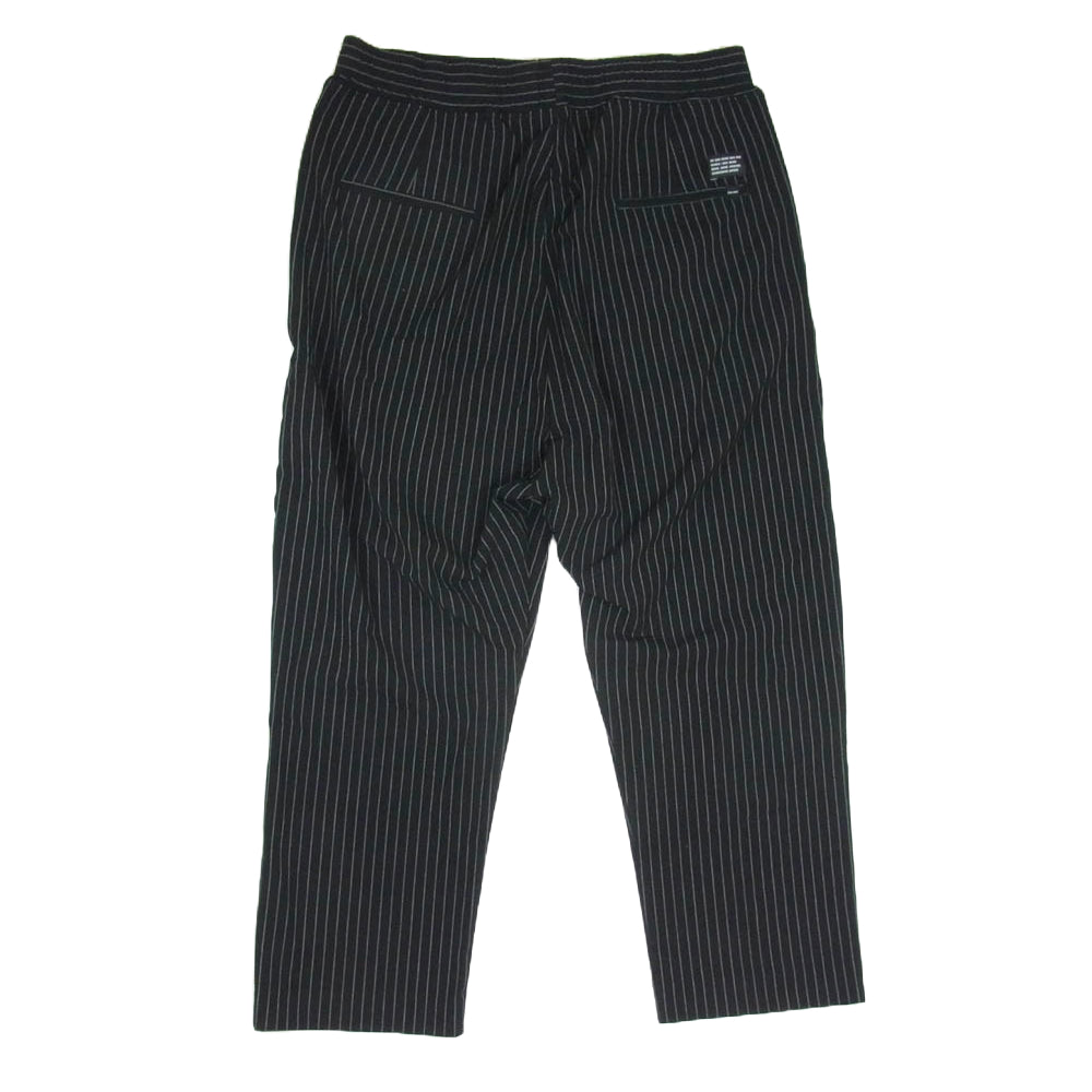GOD SELECTION XXX ゴッドセレクション ストライプ イージー パンツ ブラック系 L【中古】