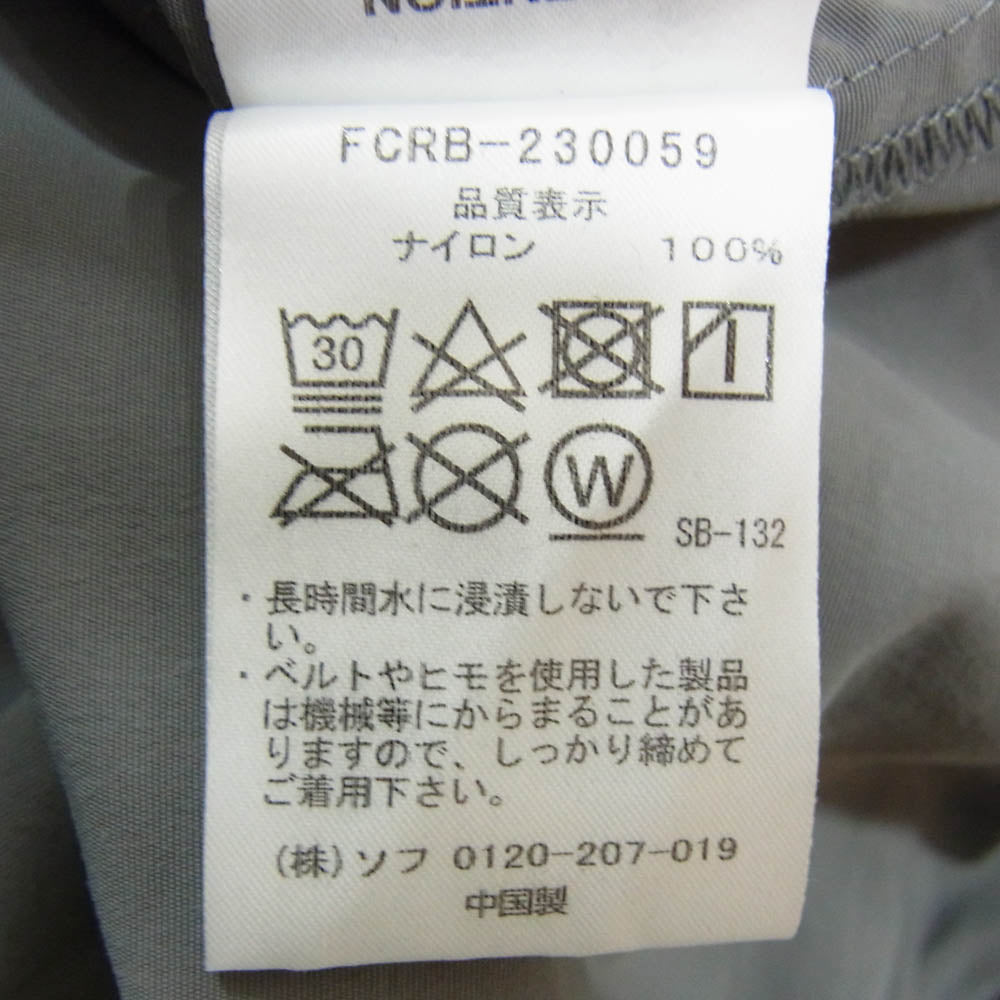 F.C.R.B. エフシーアールビー FCRB-230059 NYLON EASY LONG PANTS ナイロン イージー ロングパンツ サイドジップ グレー系 M【中古】