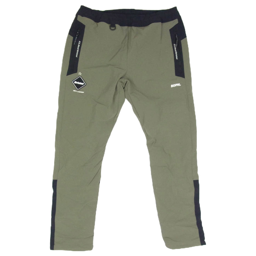 F.C.R.B. エフシーアールビー 20AW FCRB-202035 LYCRA TRACK PANTS ナイロン トラック パンツ カーキ系 M【中古】