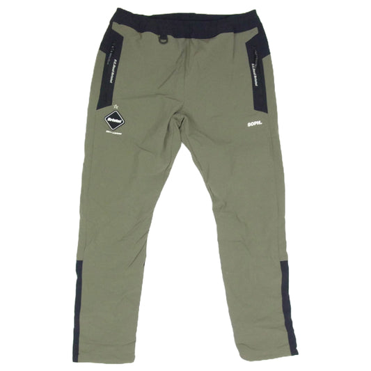 F.C.R.B. エフシーアールビー 20AW FCRB-202035 LYCRA TRACK PANTS ナイロン トラック パンツ カーキ系 M【中古】