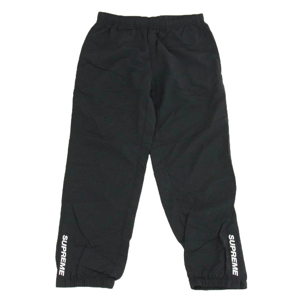 Supreme シュプリーム 21SS Warm Up Pant サイドジップ ロゴ ナイロン ウォームアップ パンツ ブラック系 S【中古】