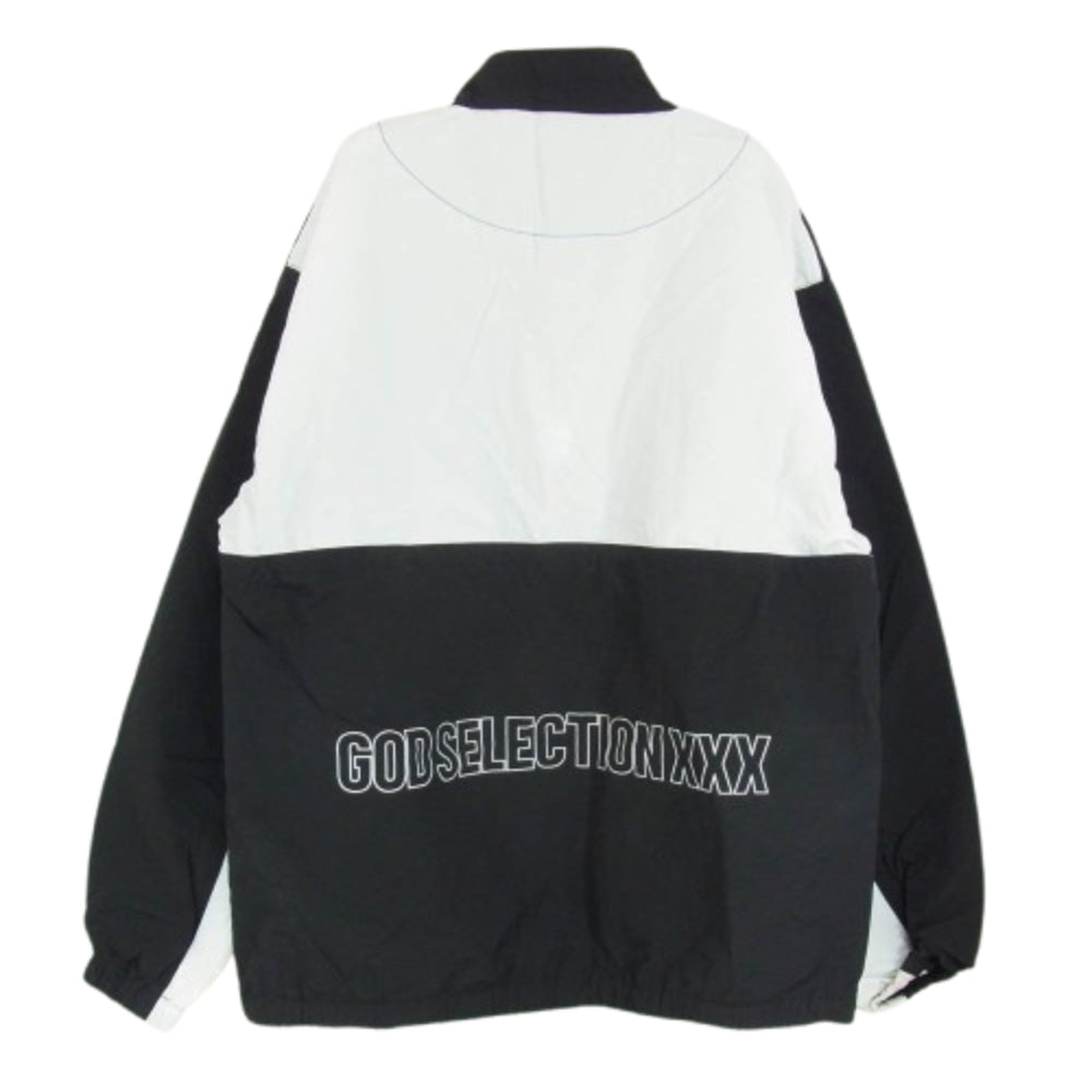 GOD SELECTION XXX ゴッドセレクション HALF ZIP NYLON PULLOVER JACKET ハーフジップ ナイロン プルオーバー ジャケット ブラック系 M【中古】