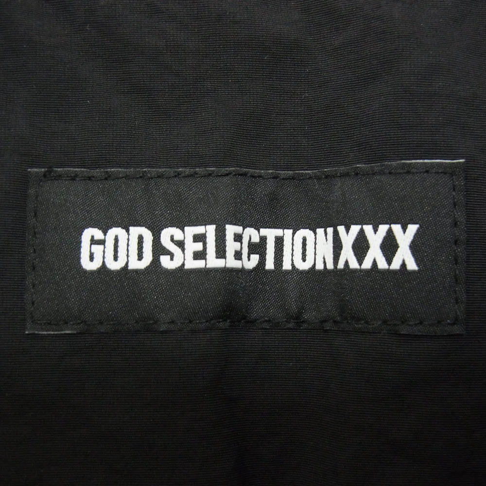 GOD SELECTION XXX ゴッドセレクション HALF ZIP NYLON PULLOVER JACKET ハーフジップ ナイロン プルオーバー ジャケット ブラック系 M【中古】