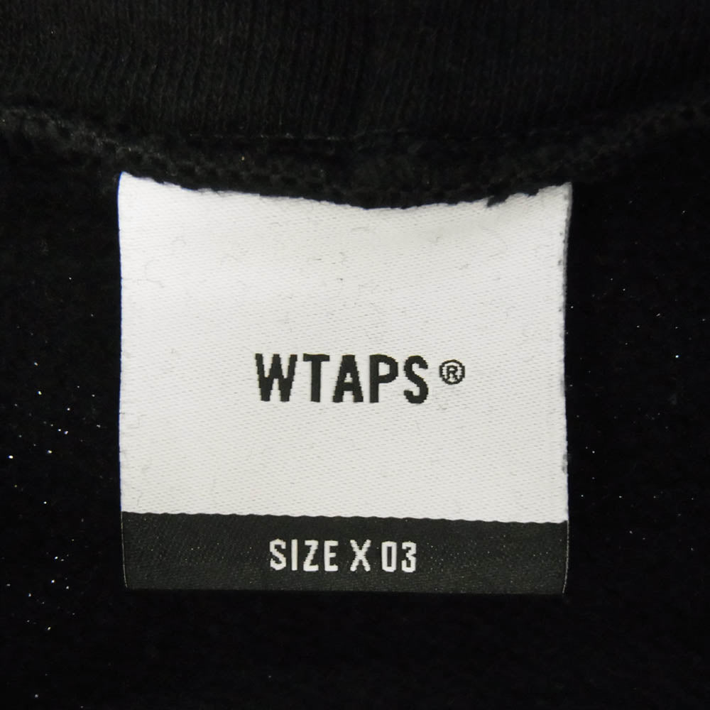 WTAPS ダブルタップス 23AW 232ATDT-HPM01S SIGN HOODY COTTON ブラック系 L【中古】