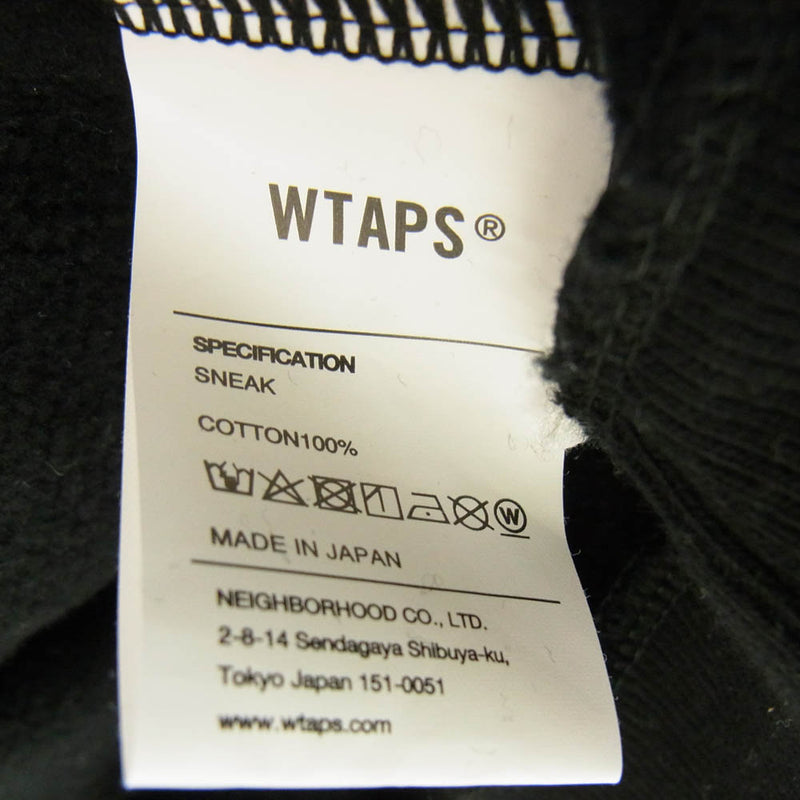 WTAPS ダブルタップス 23AW 232ATDT-HPM01S SIGN HOODY COTTON  