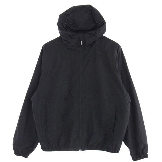 Supreme シュプリーム 23SS Lightweight Nylon Hooded Jacket バックロゴ ナイロン フーデッド ジャケット ブラック系 M【中古】