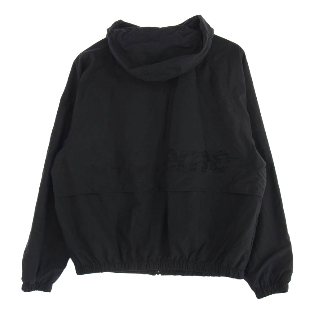 Supreme シュプリーム 23SS Lightweight Nylon Hooded Jacket バックロゴ ナイロン フーデッド ジャケット ブラック系 M【中古】