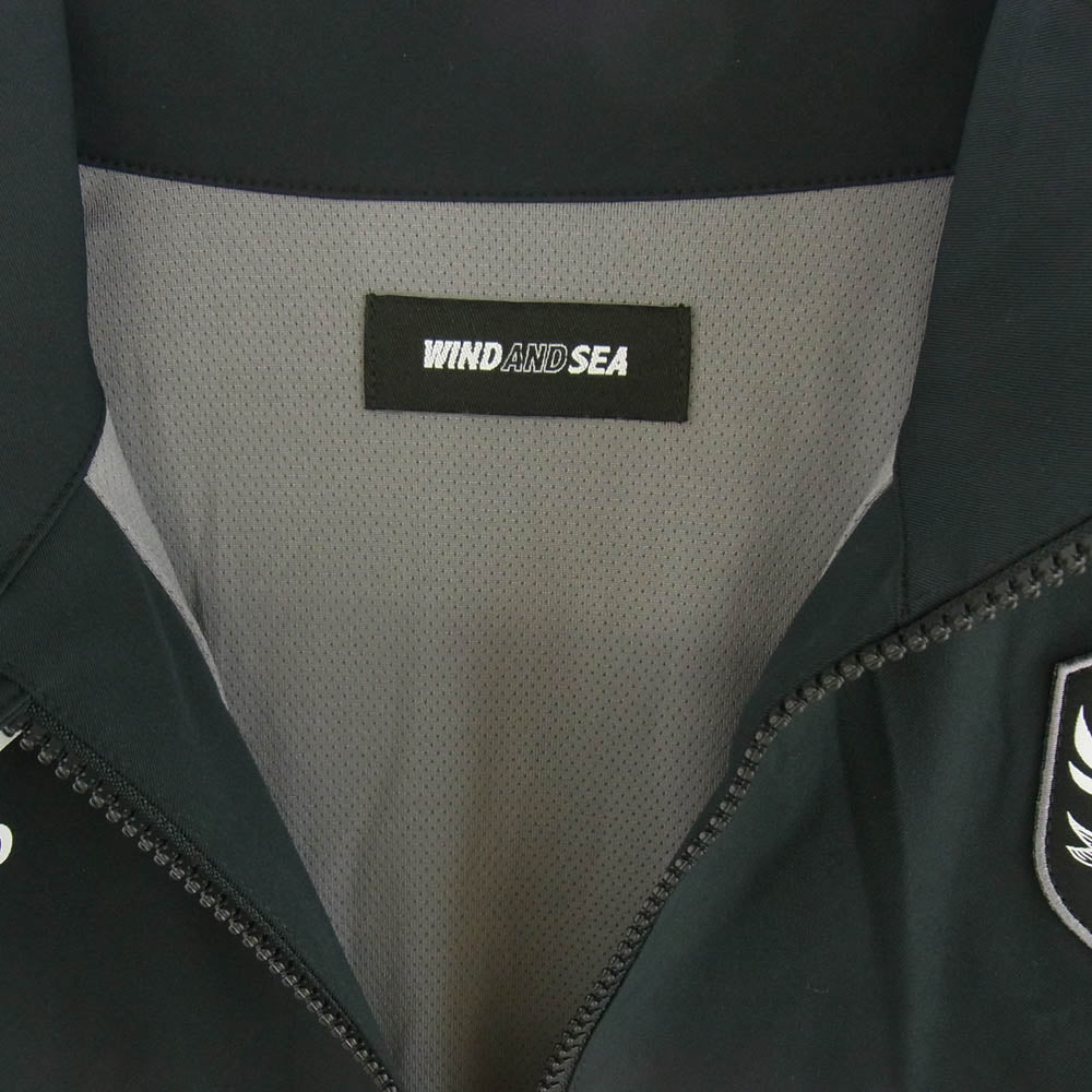 WIND AND SEA ウィンダンシー 23SS WDS-C-UMB-23-Q3-02 × UMBRO アンブロ ナイロン トラック ジャケット グレー系 ベージュ系 L【中古】