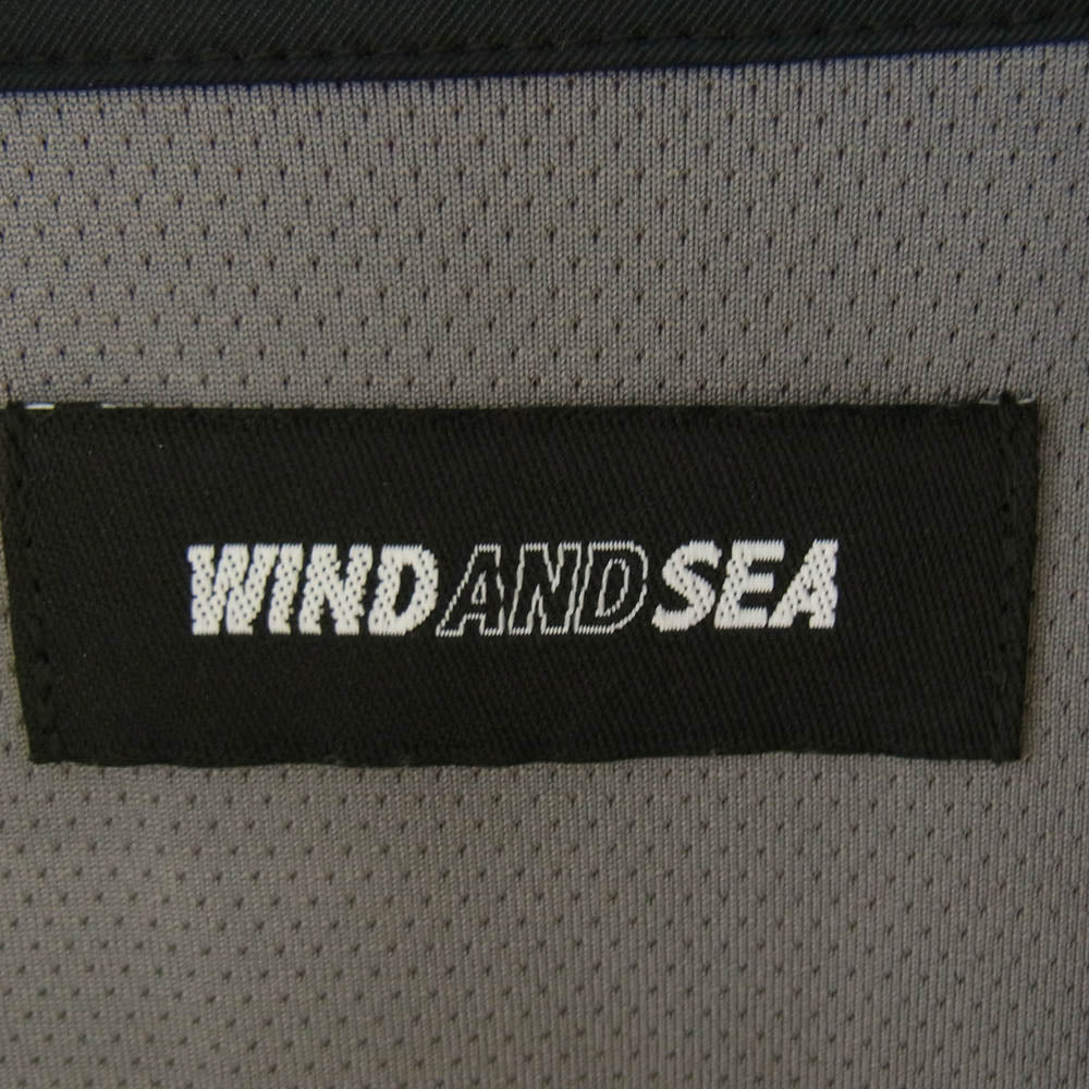 WIND AND SEA ウィンダンシー 23SS WDS-C-UMB-23-Q3-02 × UMBRO アンブロ ナイロン トラック ジャケット グレー系 ベージュ系 L【中古】