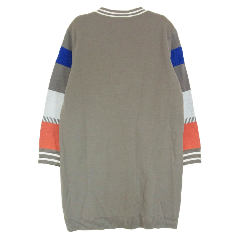 スタジオ ピッコーネ P718035 半袖 ワンピース ベージュ グレー系 40【中古】