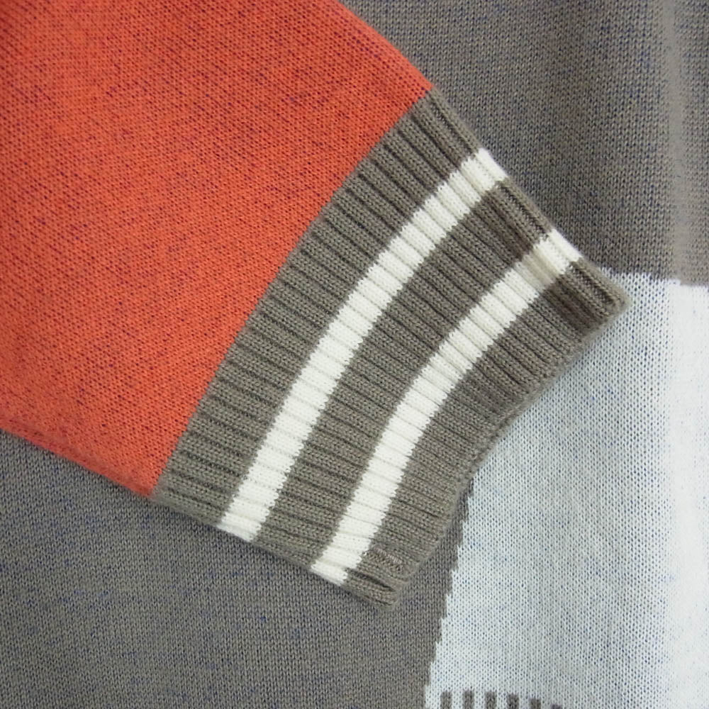 スタジオ ピッコーネ P718035 半袖 ワンピース ベージュ グレー系 40【中古】