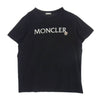 MONCLER モンクレール I1093800009 829HP 刺?ロゴ クルーネック 半袖 Tシャツ ブラック ブラック系 XXL【中古】