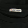 MONCLER モンクレール I1093800009 829HP 刺?ロゴ クルーネック 半袖 Tシャツ ブラック ブラック系 XXL【中古】