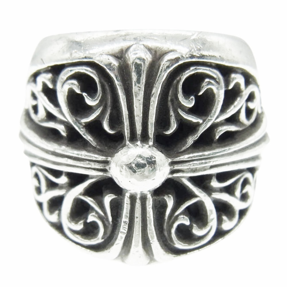 CHROME HEARTS クロムハーツ（原本無） CLASSIC OVAL クラシック オーバルクロス リング シルバー系 20号【中古】