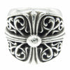 CHROME HEARTS クロムハーツ（原本無） CLASSIC OVAL クラシック オーバルクロス リング シルバー系 20号【中古】