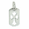 CHROME HEARTS クロムハーツ（原本無） DT TNY CO CRS タイニードッグタグ カットアウトクロス アフター1Pダイヤ チャーム シルバー系【中古】
