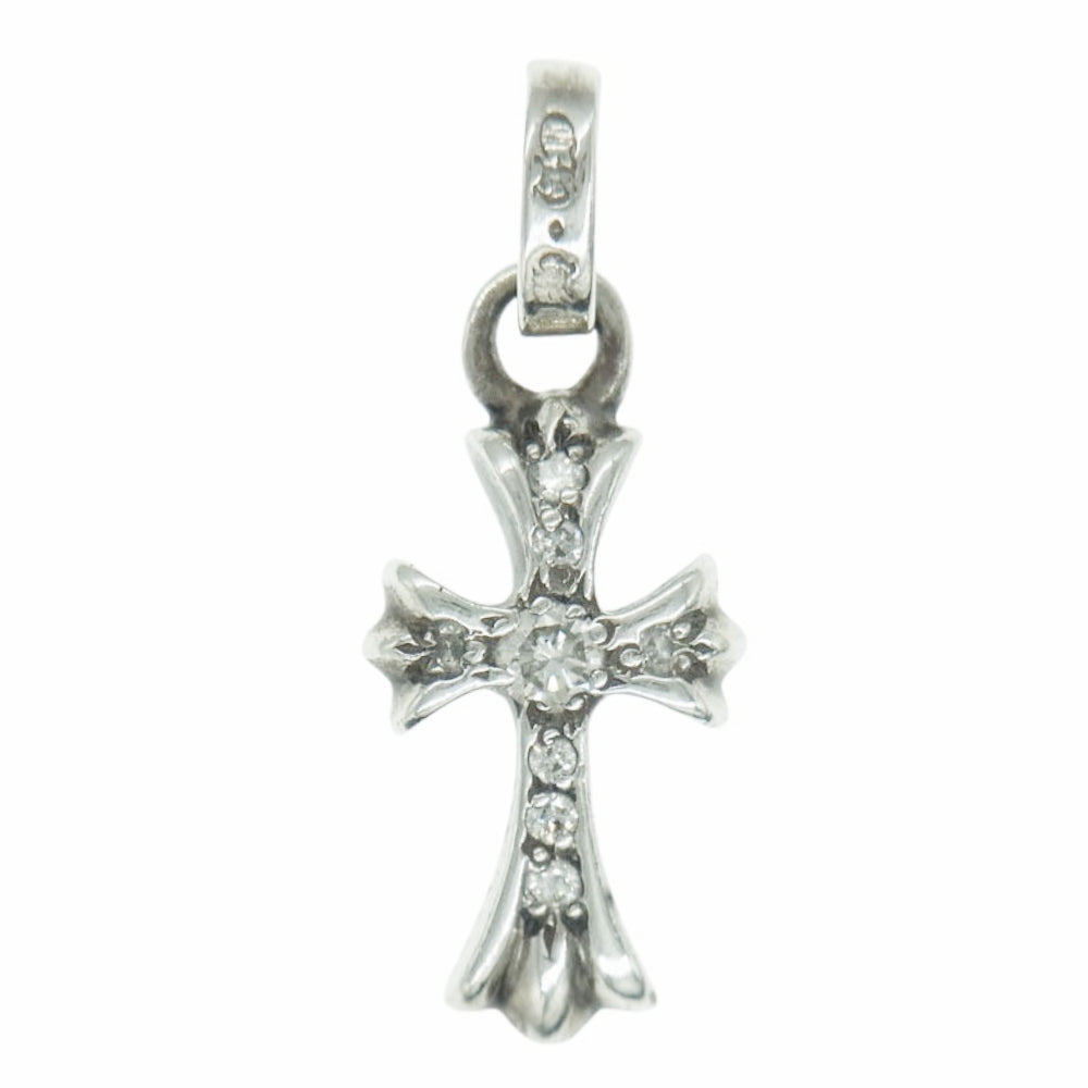 CHROME HEARTS クロムハーツ（原本無） CRS BBYFAT ベイビーファット チャーム アフターパヴェダイヤ 1ルビー ペンダントトップ シルバー系【中古】