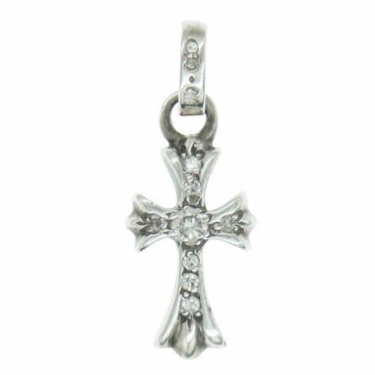 CHROME HEARTS クロムハーツ（原本無） CRS BBYFAT ベイビーファット チャーム アフターパヴェダイヤ 1ルビー ペンダントトップ シルバー系【中古】