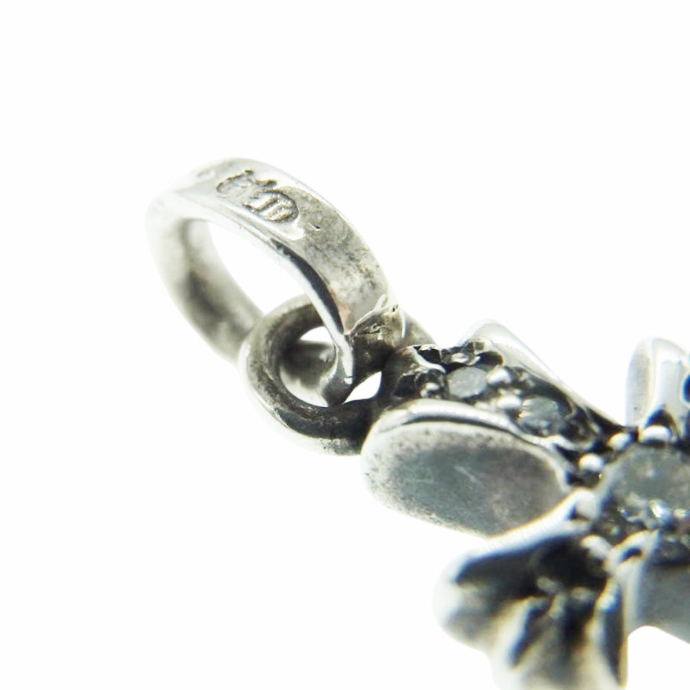 CHROME HEARTS クロムハーツ（原本無） CRS BBYFAT ベイビーファット チャーム アフターパヴェダイヤ 1ルビー ペンダントトップ シルバー系【中古】