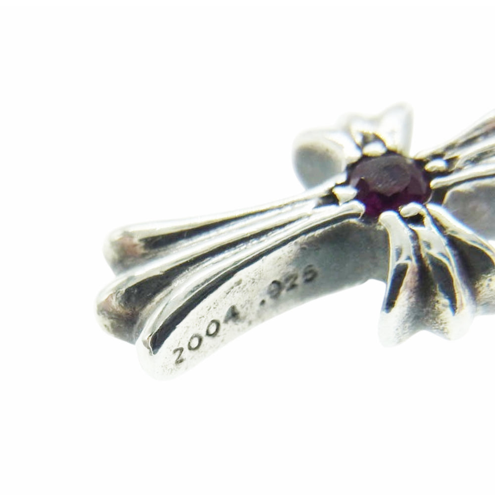 CHROME HEARTS クロムハーツ（原本無） CRS BBYFAT ベイビーファット チャーム アフターパヴェダイヤ 1ルビー ペンダントトップ シルバー系【中古】