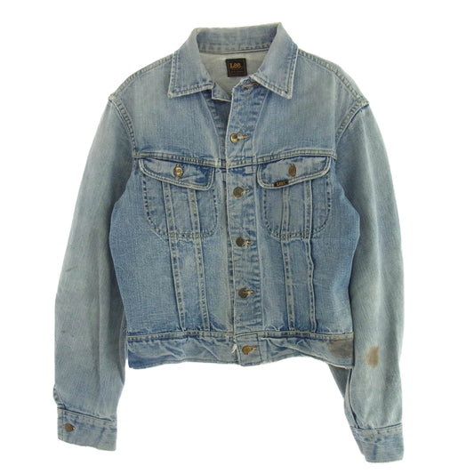 Lee リー 101-J 70's 後期 SANFORIZED Denim Jacket PATD-153438 MADE IN U.S.A サンフォライズ デニム ジャケット ライトブルー系【中古】
