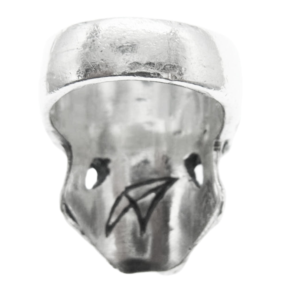 CRAZY PIG クレイジーピッグ PSYCHO KILLER SKULL RING サイコ キラー リング シルバー シルバー系 17号【中古】