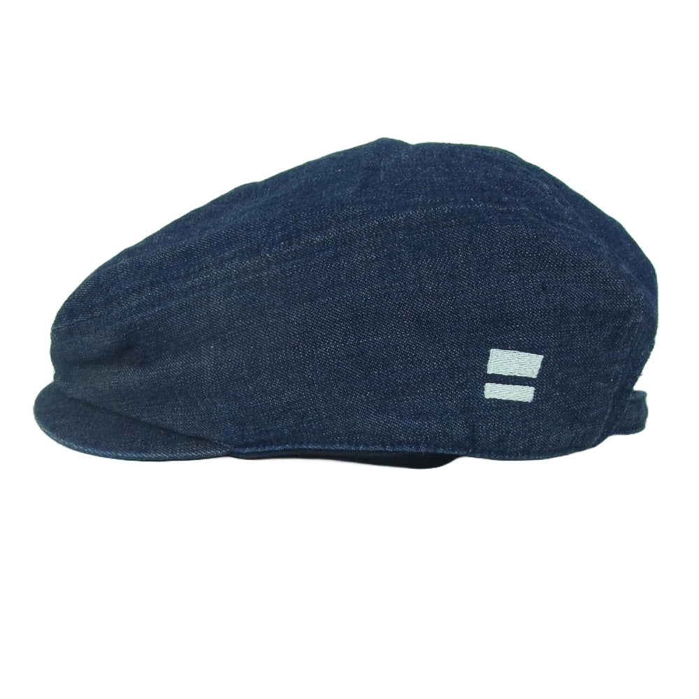 MOMOTARO JEANS 桃太郎ジーンズ デニム ハンチング キャスケット 帽子 インディゴブルー系【中古】
