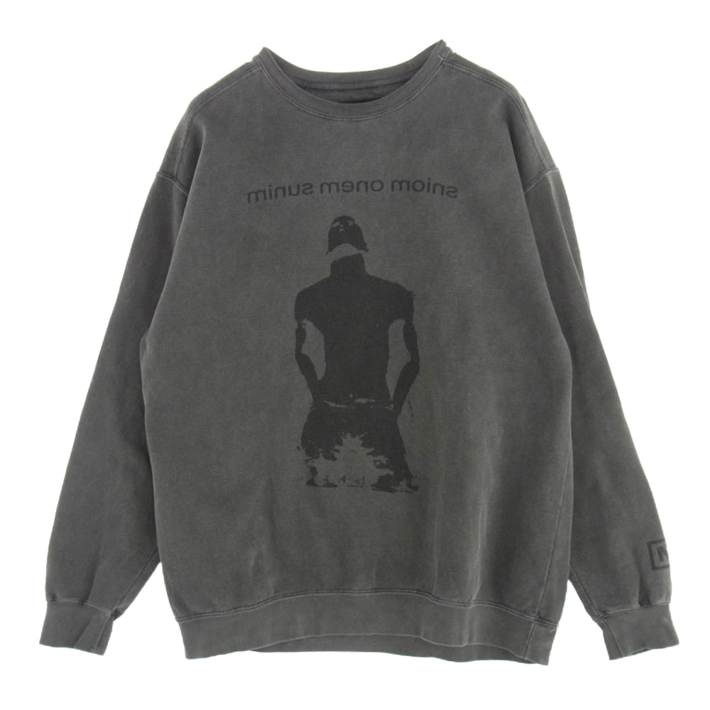 マイナス MTL-BCSTAMS BOOTLEG CREW SWEAT ブートレグ クルー スウェット ダークグレー系 2【極上美品】【中古】