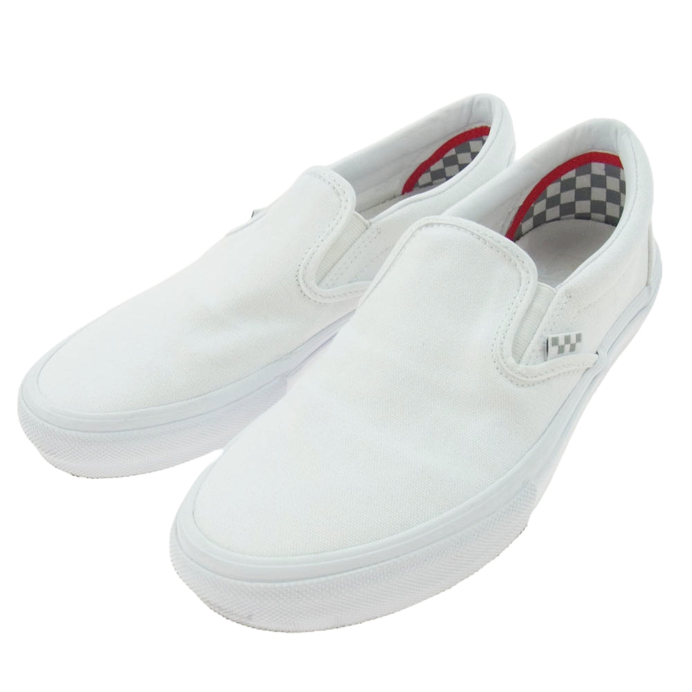 VANS バンズ 500714 CLASSIC SLIPON クラシック スリッポン ローカット スニーカー ホワイト系 26.5cm【中古】