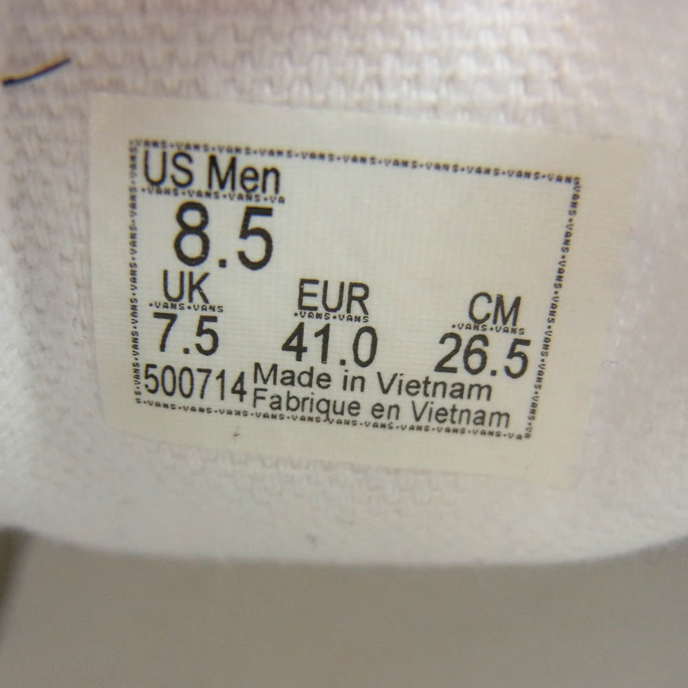 VANS バンズ 500714 CLASSIC SLIPON クラシック スリッポン ローカット スニーカー ホワイト系 26.5cm【中古】