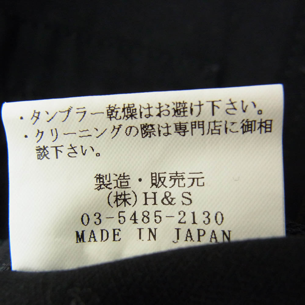 HideandSeek ハイドアンドシーク HJ-030111 ジップアップ シャツ ジャケット ブラック系 L【中古】