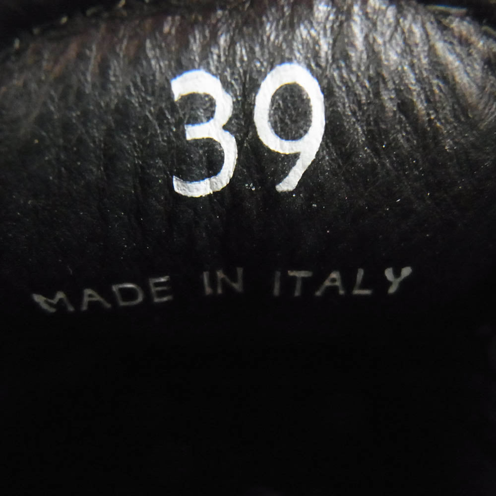 ディエッメ BALBI BASSO SUEDE スエード スリッポン シューズ ブラック系 39【中古】