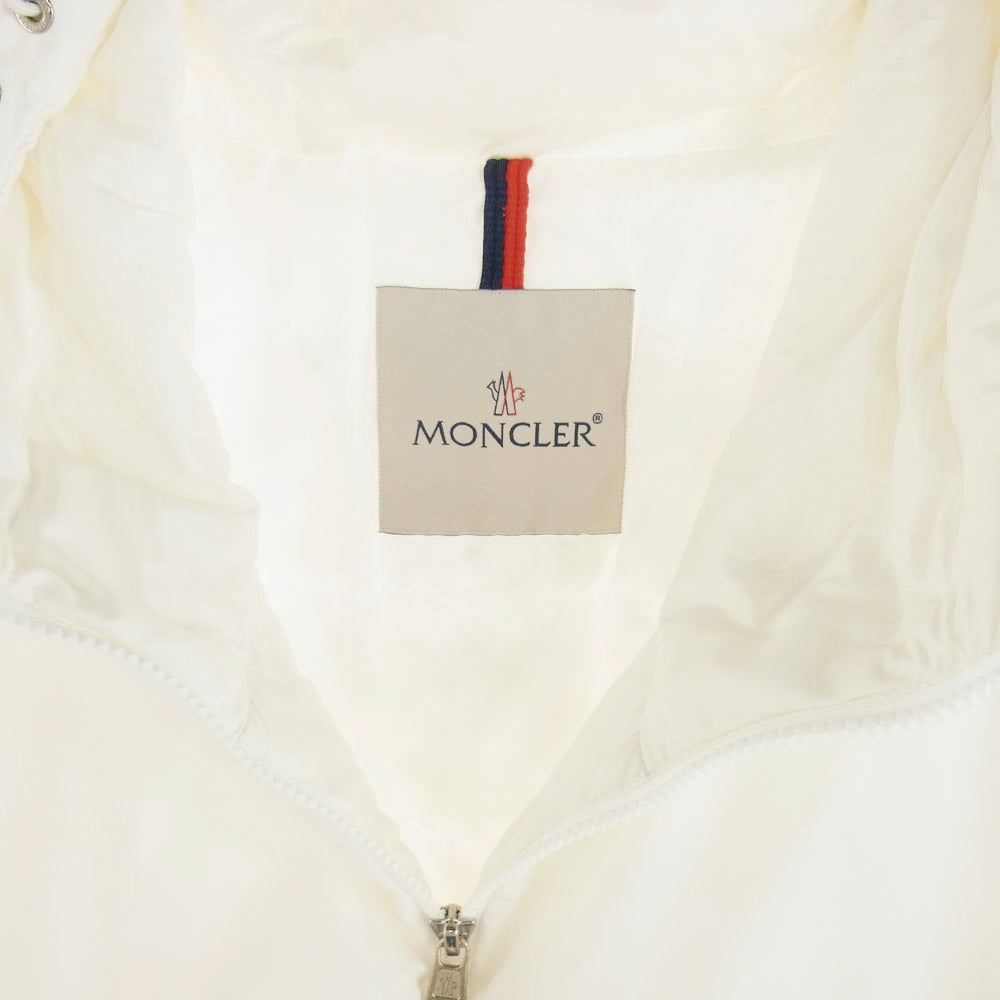 MONCLER モンクレール G10911B50A00 54A91 OLARGUES GIUBBOTTO フロント ロゴ刺? ダウン ジャケット ホワイト系 4【中古】