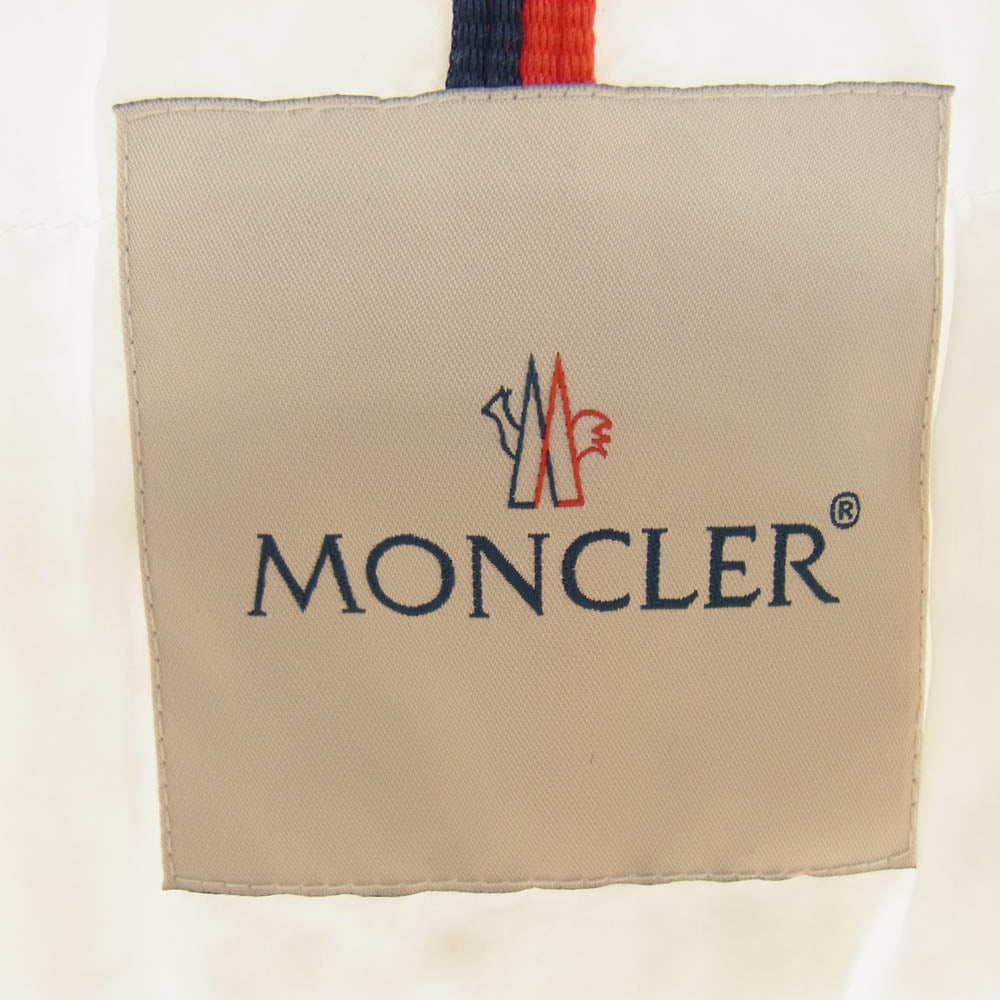 MONCLER モンクレール G10911B50A00 54A91 OLARGUES GIUBBOTTO フロント ロゴ刺? ダウン ジャケット ホワイト系 4【中古】