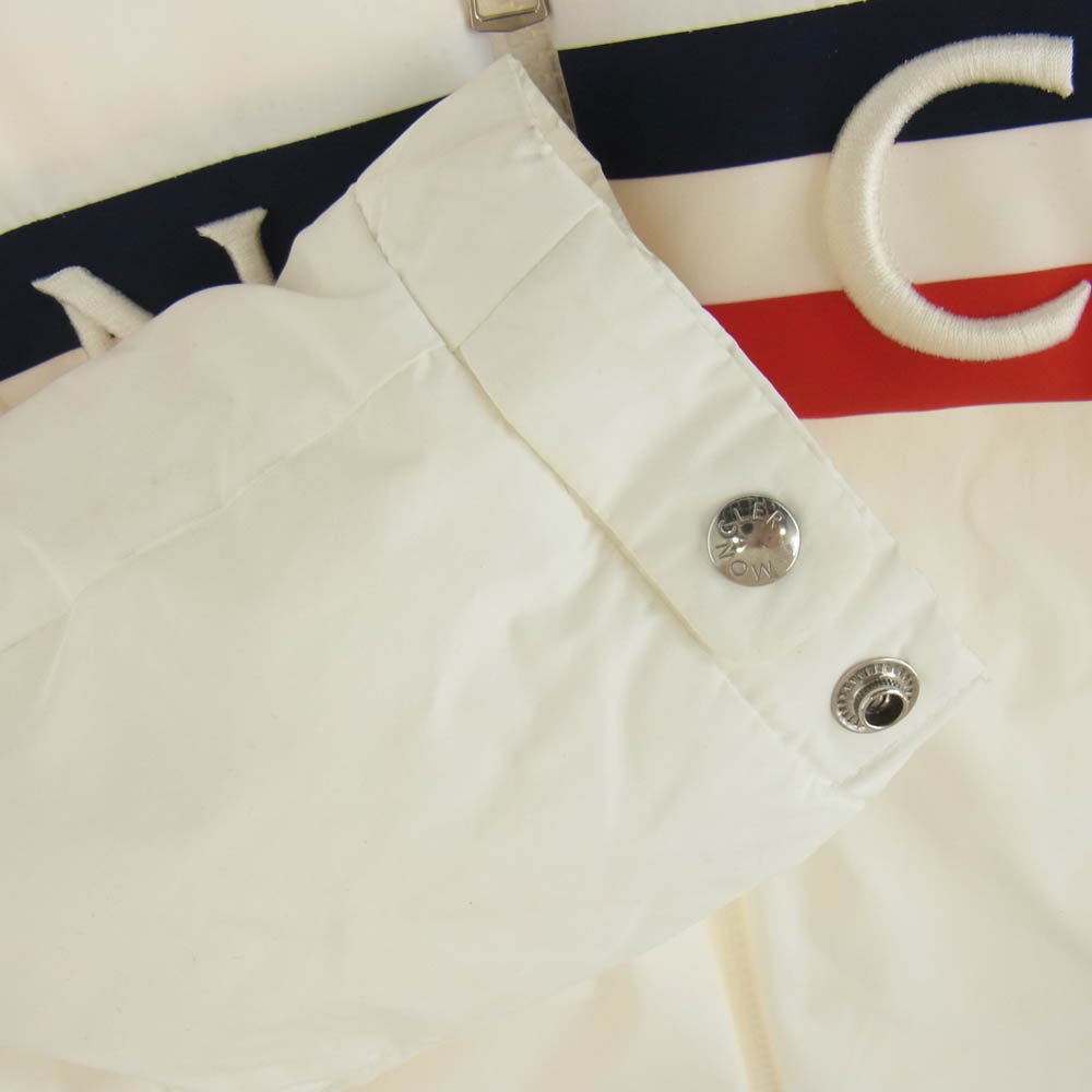MONCLER モンクレール G10911B50A00 54A91 OLARGUES GIUBBOTTO フロント ロゴ刺? ダウン ジャケット ホワイト系 4【中古】