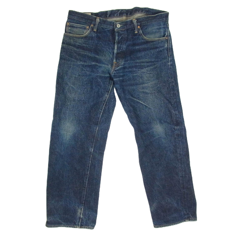 ONI DENIM 鬼デニム ONI－552NIGR 天然藍 祝 cereblation ストレート デニム パンツ インディゴブルー系 38【中古】