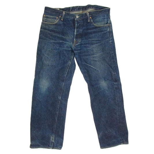 ONI DENIM 鬼デニム ONI－552NIGR 天然藍 祝 cereblation ストレート デニム パンツ インディゴブルー系 38【中古】
