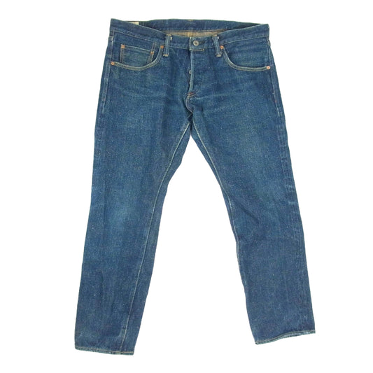 ONI DENIM 鬼デニム ONI－502ZR 20oz 502 リラックス スキニー デニム パンツ インディゴブルー系 34【中古】