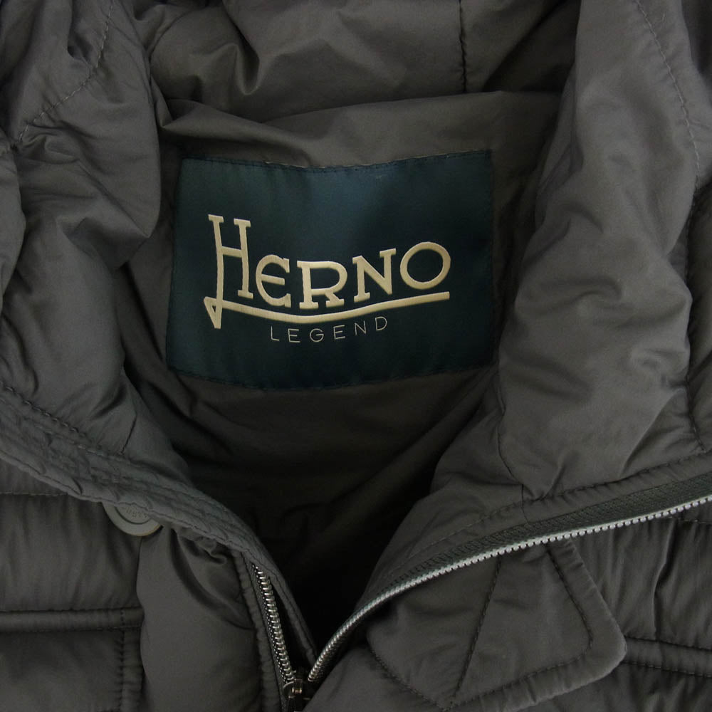 Herno ヘルノ Pl004ULE-19288-9460 LEGEND L'ESKIMO レスキモー ダウン ジャケット チャコール系 52【中古】