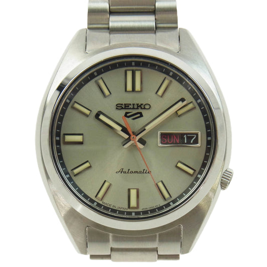 SEIKO セイコー 4R36-15M0 SNXS series アナログ ステンレススチール 自動巻き 腕時計 シルバー系【中古】