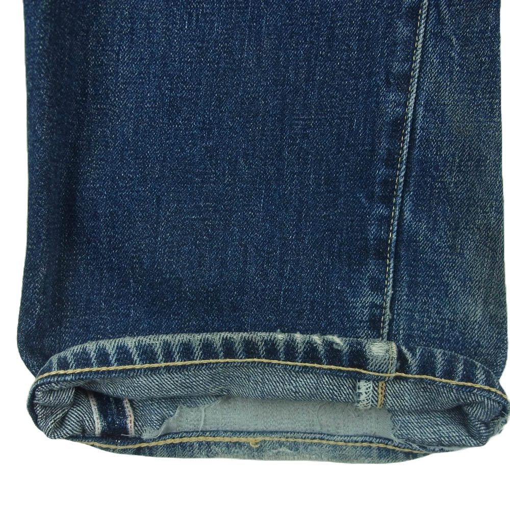 Levi's リーバイス 47501 日本製 501XX 1947年モデル デニム パンツ コットン インディゴブルー系 W38【中古】