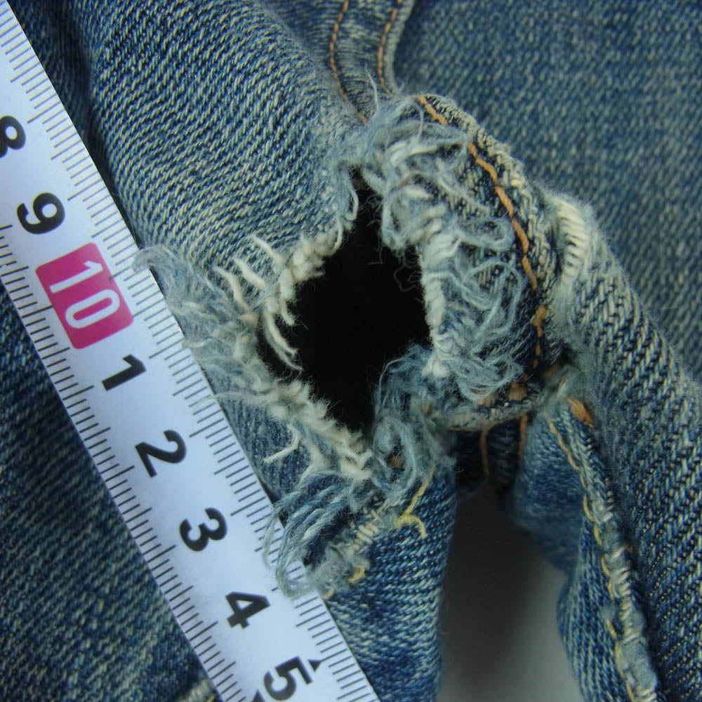 Levi's リーバイス 47501 日本製 501XX 1947年モデル デニム パンツ コットン インディゴブルー系 W38【中古】