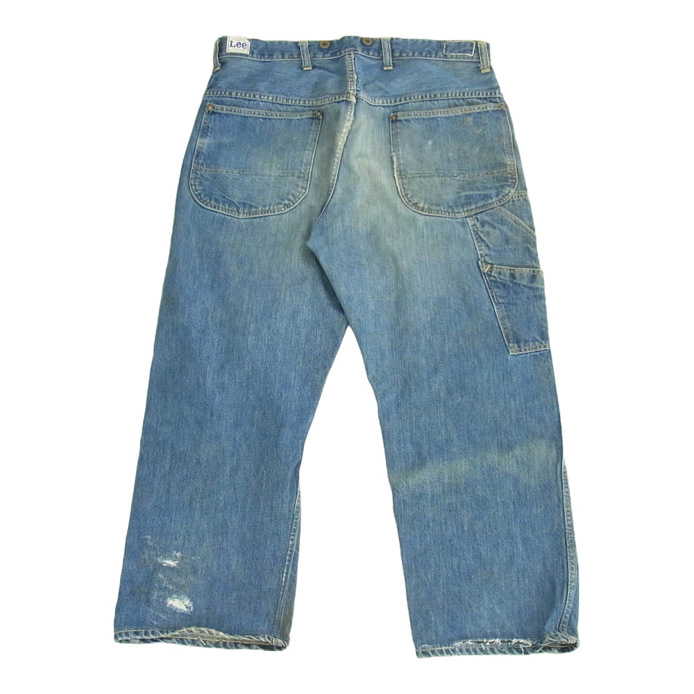 Lee リー 50s 71-W 71W サスペンダーボタン ボタンフライ ペインター パンツ ロガーパンツ インディゴブルー系【中古】