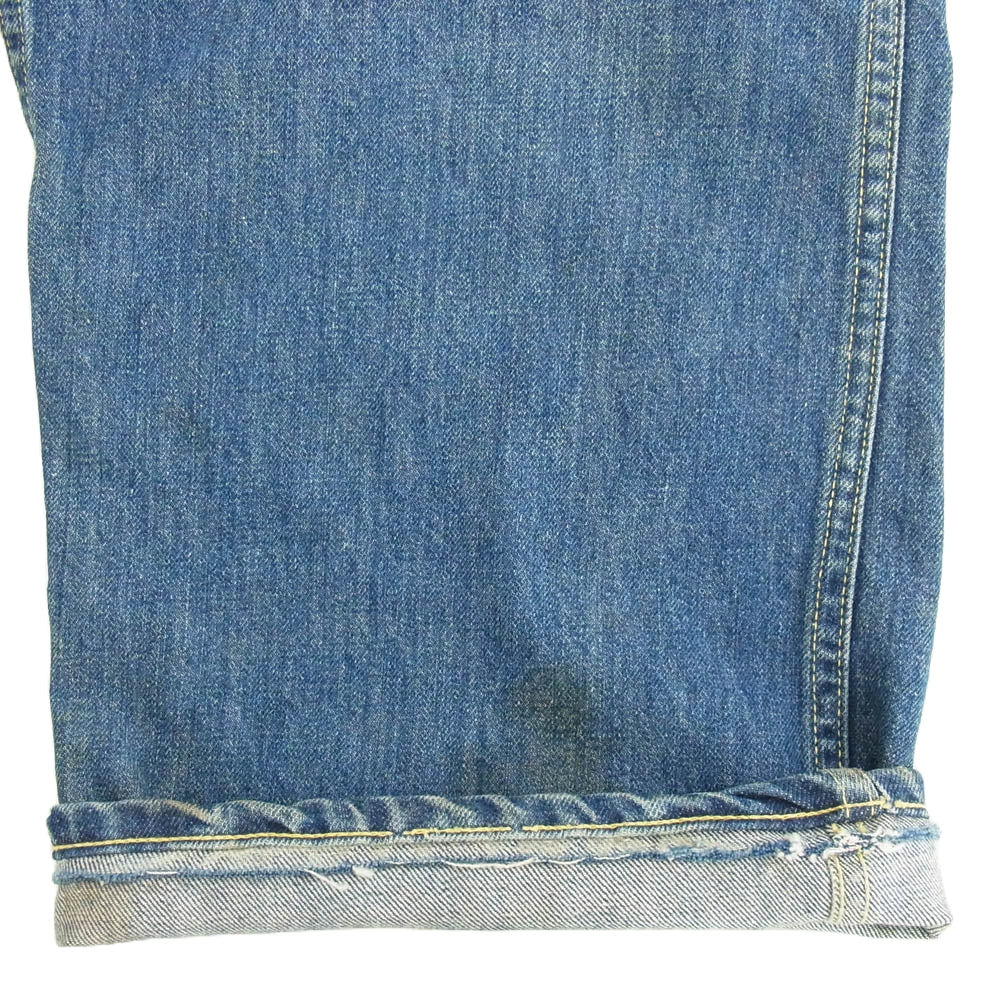 Lee リー 50s 71-W 71W サスペンダーボタン ボタンフライ ペインター パンツ ロガーパンツ インディゴブルー系【中古】