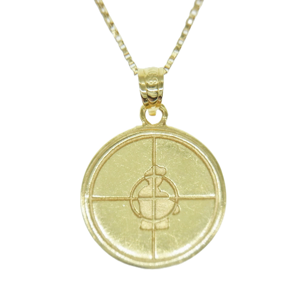 Supreme シュプリーム 18SS × UNDERCOVER Public Enemy 14K Gold Pendant アンダーカバー パブリックエネミー ネックレス ゴールド系【中古】