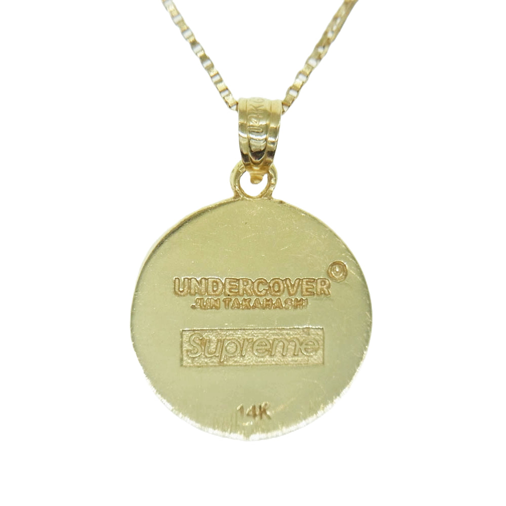 Supreme シュプリーム 18SS × UNDERCOVER Public Enemy 14K Gold Pendant アンダーカバー パブリックエネミー ネックレス ゴールド系【中古】