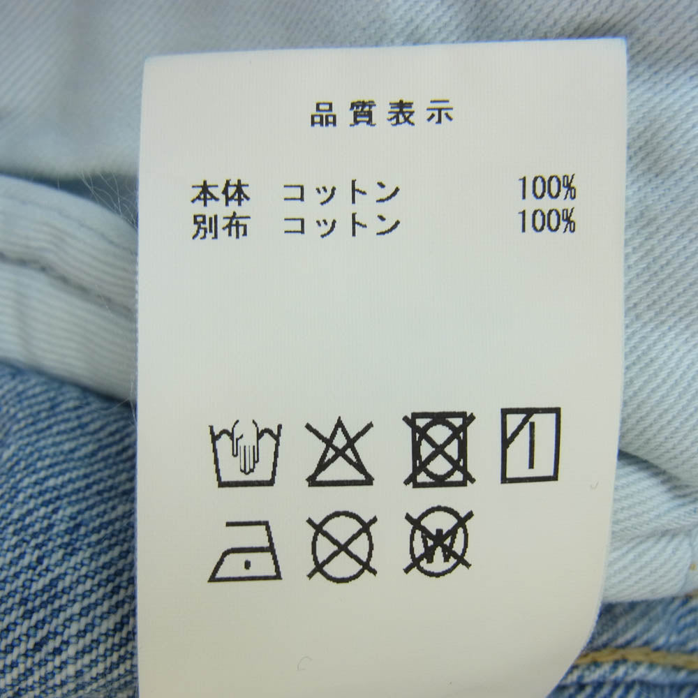 DESCENDANT ディセンダント 251WVDS-JKM01 RANCH DENIM JACKET ストーンウォッシュ加工 ランチ デニム ジャケット インディゴブルー系 1【中古】